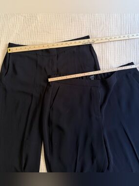 Two JCrew Black Ankle Dress Pants Size 18, EUC